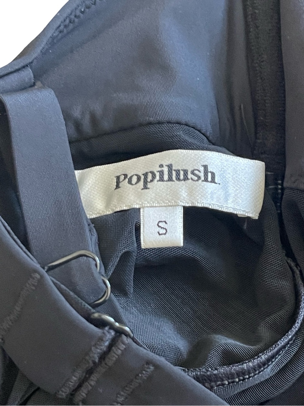Popilush Twist & Shirred Sculpting One-Piece with Removable Straps size S - Picture 9 of 10